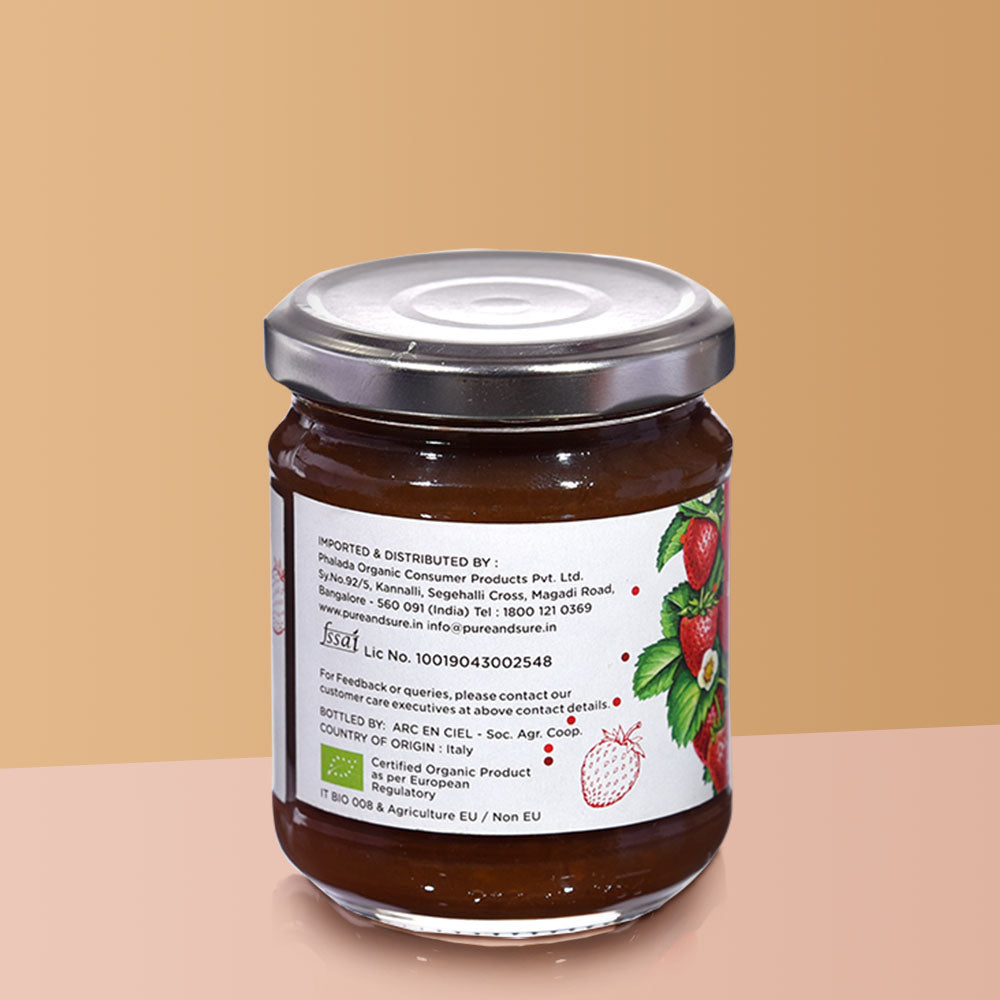 Organic Strawberry Jam 200 g - Phalada Pure & Sure